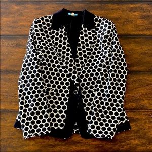 Beautiful polka dot blazer from Anthropologie